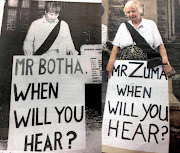 FLASHBACK: Yet another flashpoint - Black Sash member Rosemary Smith in 1984 and then again in 2017. Same spot in Grahamstown, same question, different president.