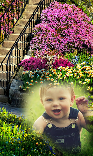 Beautiful Garden Photo Set Karne Wala Frame App