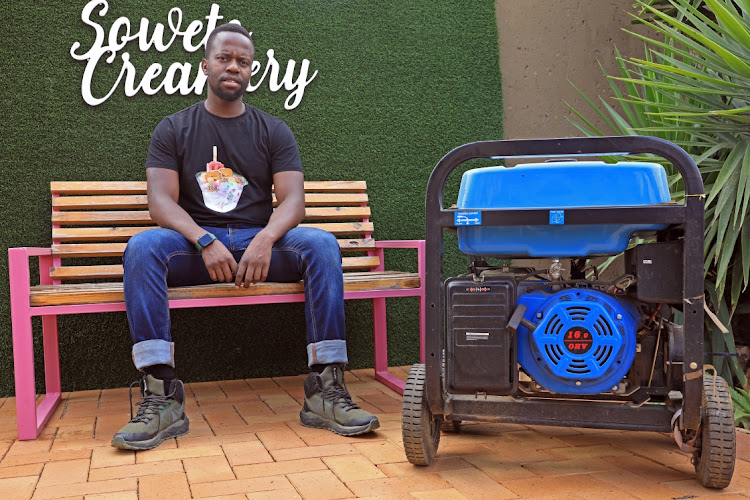 Load-shedding is crippling businesses big and small, including the ice-cream start-up established by Thando Makhubu in Soweto. File photo.