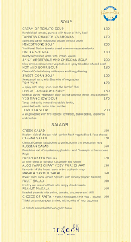 K K Beacon menu 3