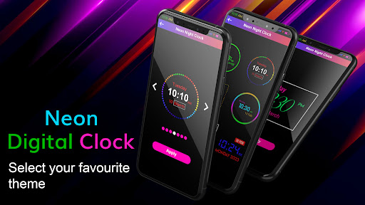 Screenshot Neon Night Clock-Digital Clock