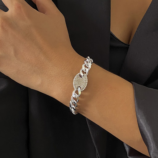 Title 5, Hip Hop Chaoren Pig Nose Buckle Collar Chain Ne...