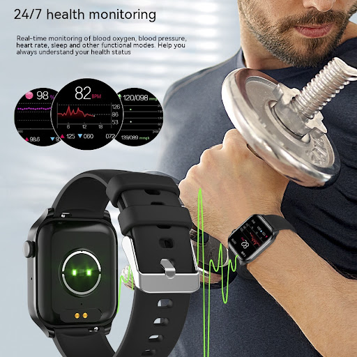 Title 1, Smart Watch for Outdoor Sports with Heart Rate,...