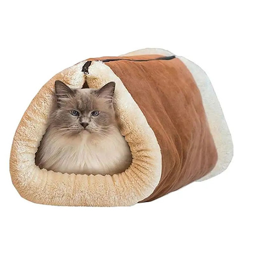 Title 4, Foldable Snooze Tunnel Mat for Cats and Dogs. C...
