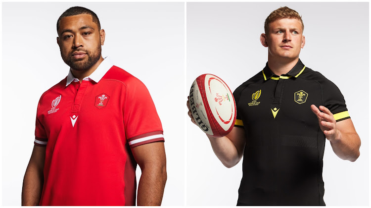 Wales' main red and alternate jerseys.