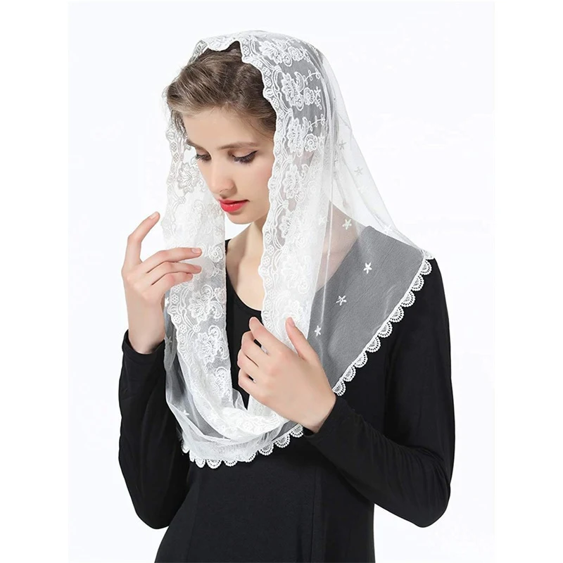 Title 19, Divers foulards de mariée en voile de dentelle ...