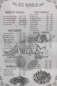 Ice World menu 1