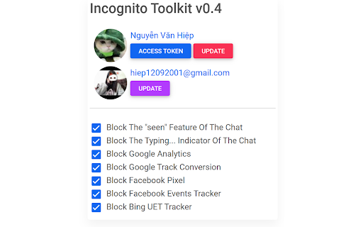 Incognito Toolkit