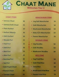 Chaat Mane menu 2