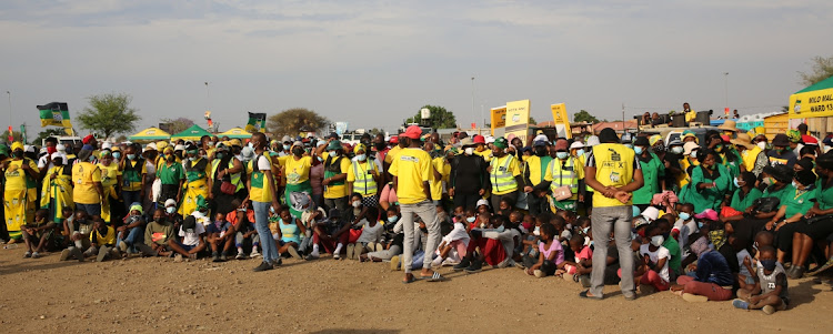 ANC supporters during a local government election campaign in Limpopo.