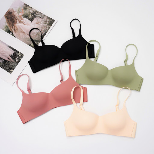 Title 4, Thin and comfortable half cup bra without steel...