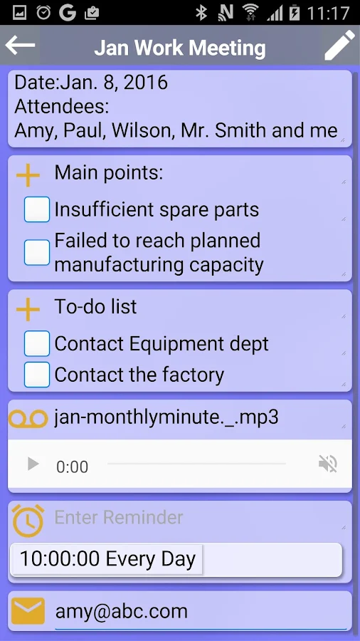    Note Anytime Pro- screenshot  