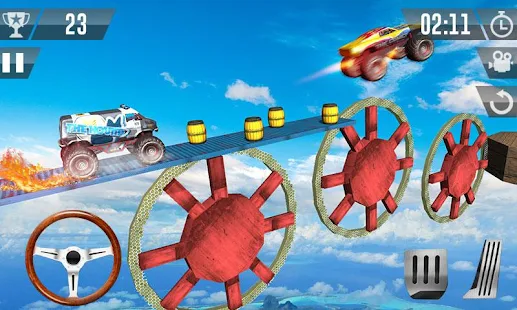 Monster Truck Stunts - Impossible Tracks Racing 3D(圖2)-速報App