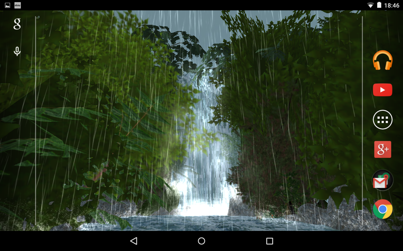   Jungle Waterfall 3D LWP PRO- tangkapan layar 