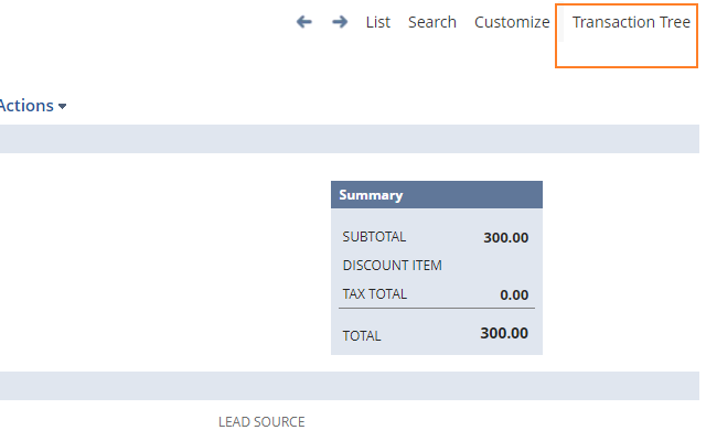 NetSuite Transaction Tree Preview image 0