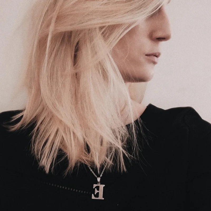 DIY personality letter necklace letter