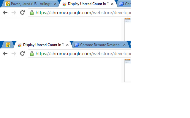 Display Unread Count in Tab for OWA chrome extension