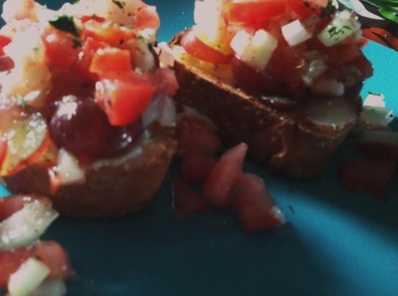 Boursin N Grape Bruschetta