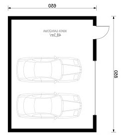 W23-G27 - Rzut garażu