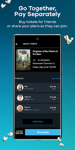 Screenshot Atom - Movie Tickets & Times