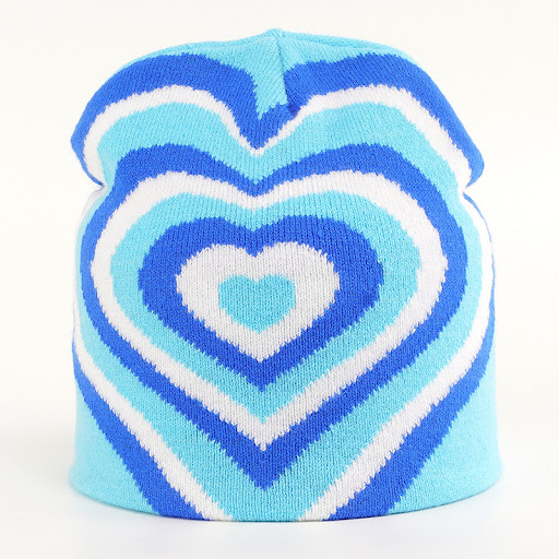 Title 1, Color Matching Rainbow Love Knitted Hat Printed...