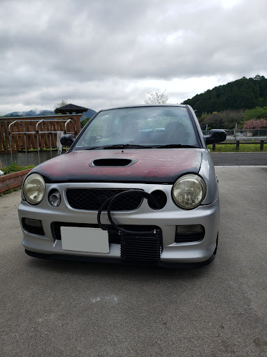 オプティの街道レーサー仕様・オイルクーラー外付け・旧車に