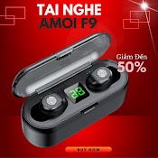 Tai Nghe Bluetooth 5.0 Amoi F9 Không Dây True Wireless Ban Quôc Tê Nút Cảm Ưng Kiêm Sạc Pin Dự Phòng Paris01.Shop