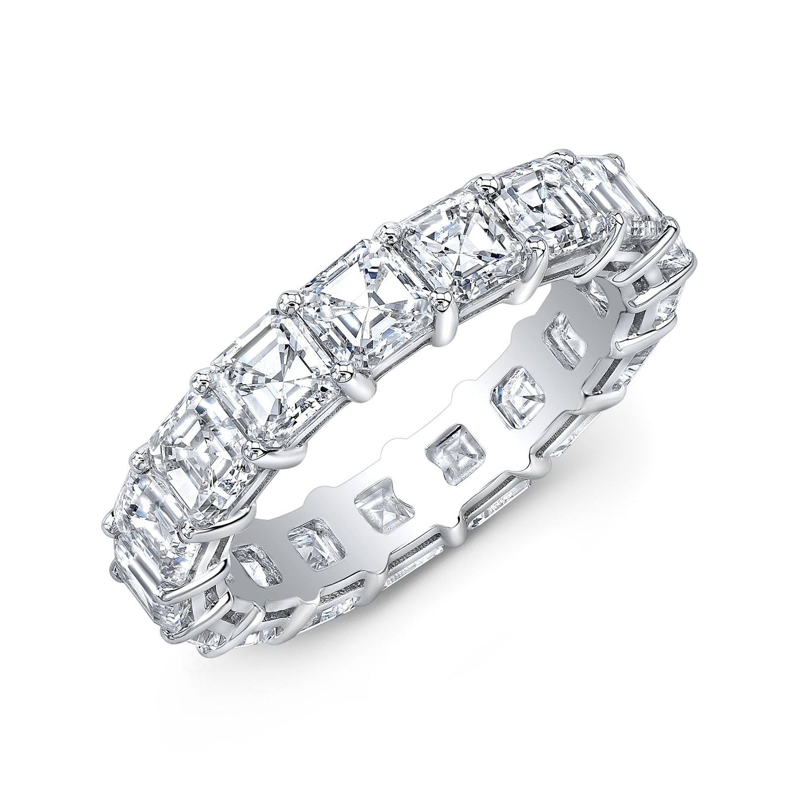 Asscher Cut Eternity Ring | Diamond