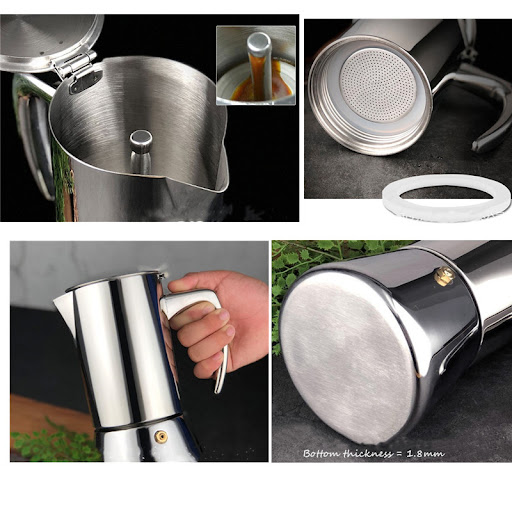 Title 6, Stainless steel coffee pot for delicious coffee...