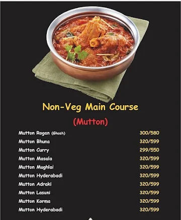 Grand Darbar menu 