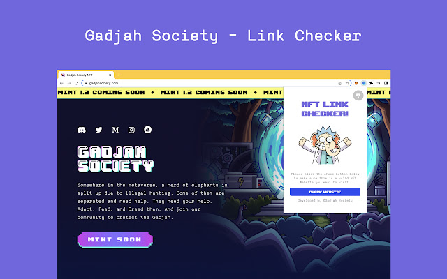 Gadjah Society - Link Checker chrome extension