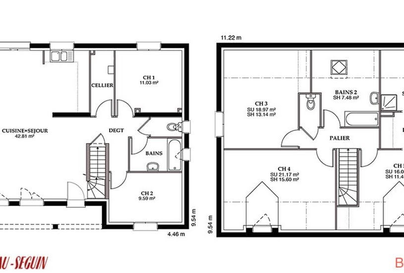  Vente Terrain + Maison - Terrain : 500m² - Maison : 85m² à Varennes-sur-Seine (77130) 