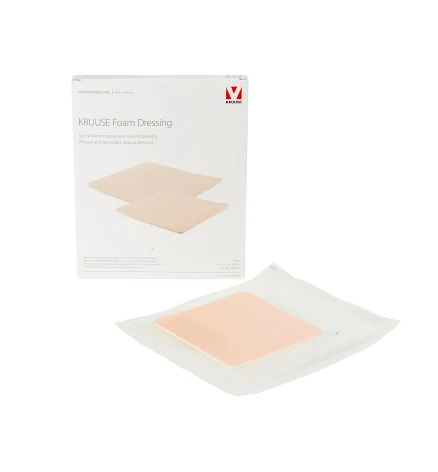 KRUUSE Foam Dressing, kompress,steril, 15 x 15 cm, 5 st