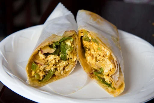 (Bijnori) Double Paneer Bhurji Double Egg Roll