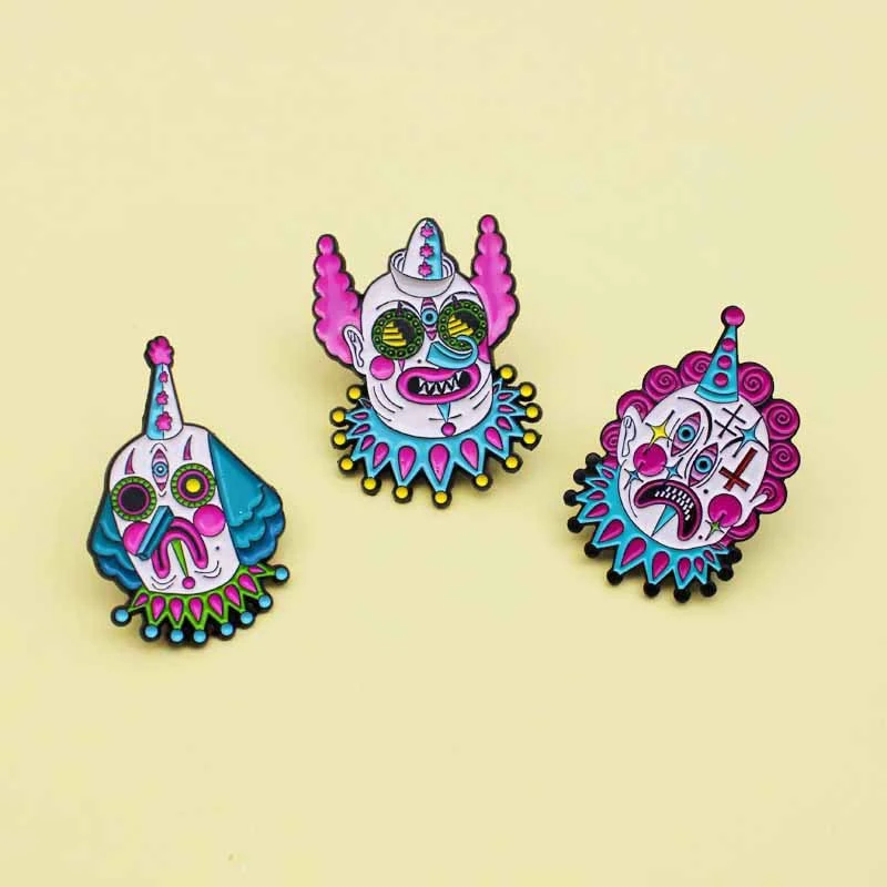 Title 3, Make Strange Clown Mask Series Drop Öl Brosche ...