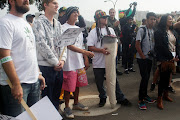 Protesters march for the decriminalisation of cannabis in 2017.