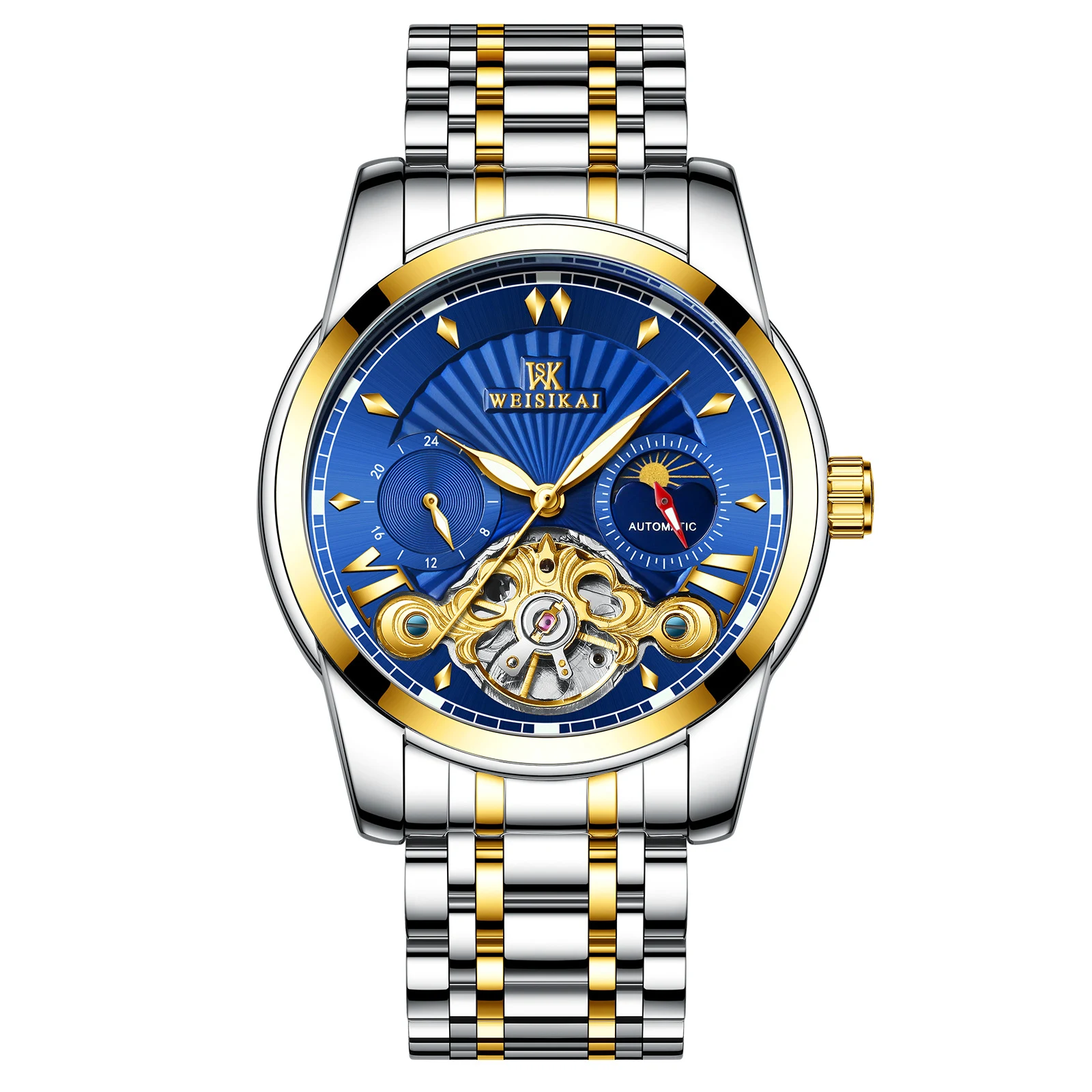 Title 8, Waterdicht automatisch mechanisch horloge met v...