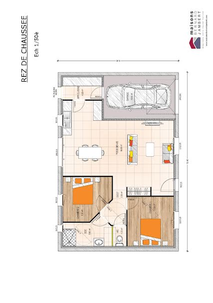 Vente maison neuve 4 pièces 70 m² à Chacé (49400), 172 000 €