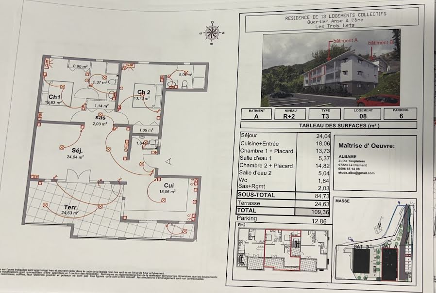 Vente appartement 3 pièces 84.73 m² à Les trois ilets (97229), 399 482 €