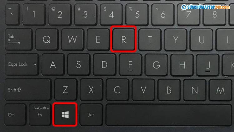 Nhấn tổ hợp phím Windows + R 