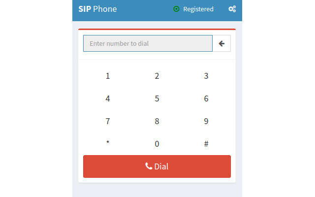 SIP Phone chrome extension