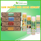 Son Dưỡng Môi 100% Thiên Nhiên Coco Secret, Son Dưỡng Môi Dầu Dừa Sáp Ong, Son Dưỡng Ẩm Làm Hồng Môi Dầu Dừa