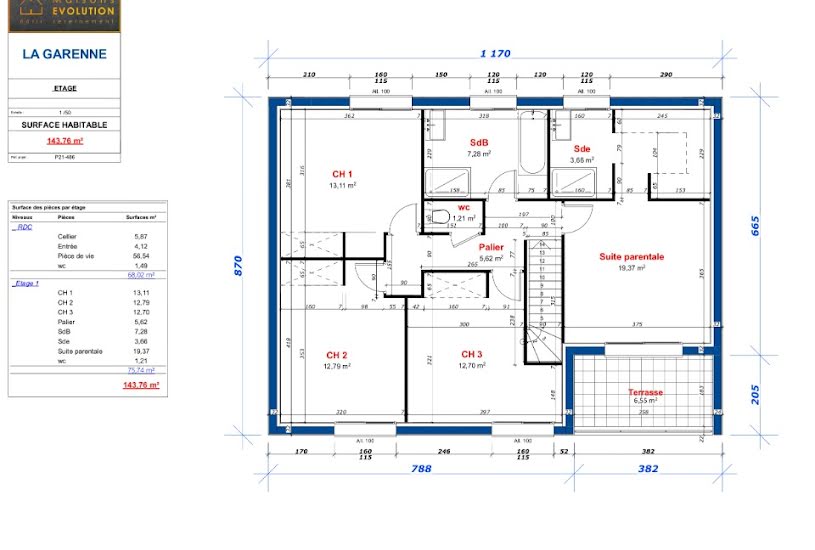  Vente Terrain + Maison - Terrain : 600m² - Maison : 145m² à Mareuil-lès-Meaux (77100) 