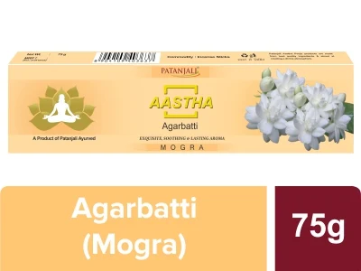 Patanjali Aastha Agarbatti Mogra - 75 gm