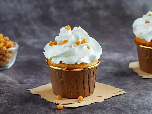 Crunchy Butterscotch Cupcake