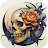 Dark Skeleton Color by number icon