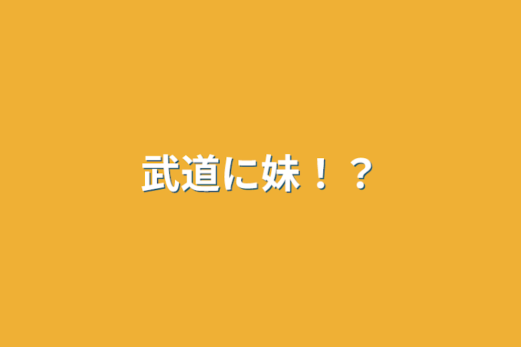 「武道に妹！？」のメインビジュアル