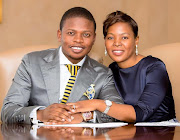 Shepherd Bushiri, the leader of the Enlightened Church Christian Gathering, and wife his Mary.

