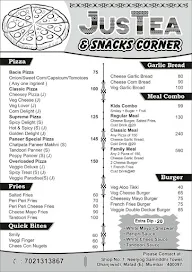 Justea & Snacks menu 3