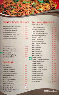 Ashoka's Fast Food menu 4